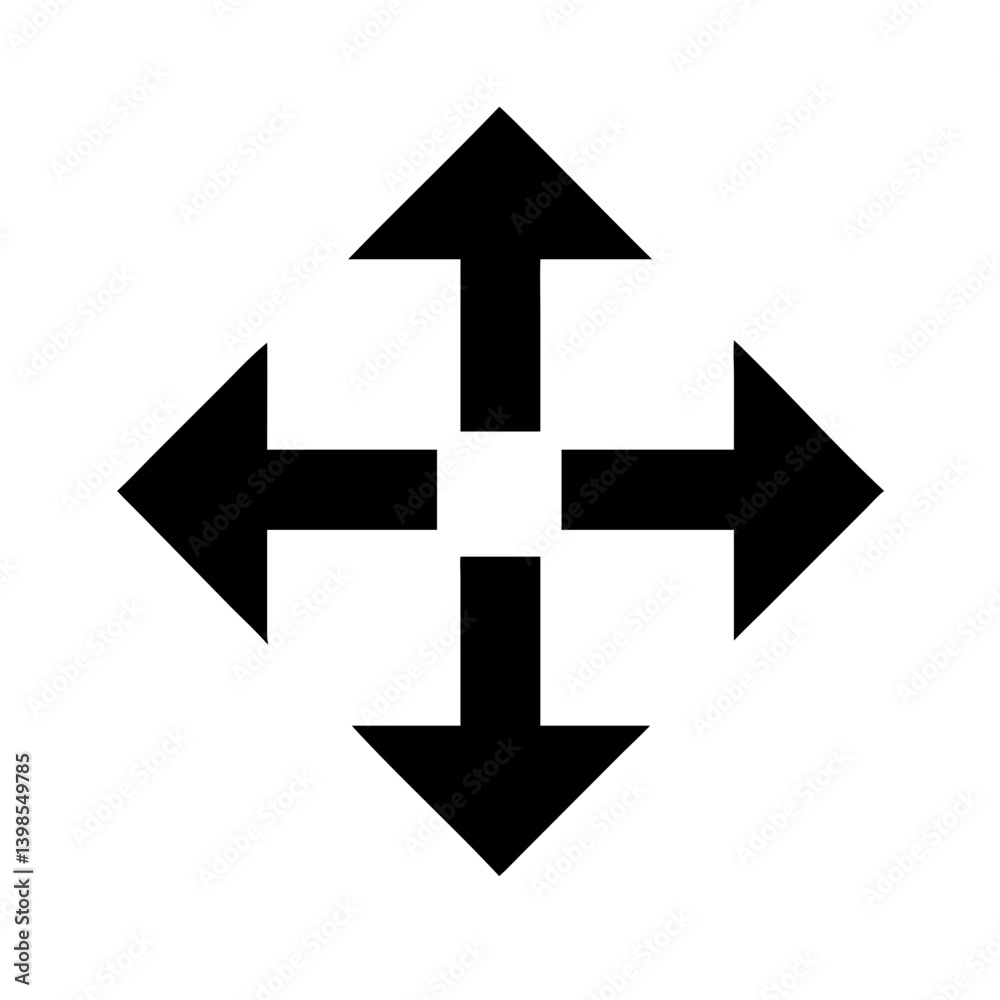 arrows glyph flat vector icon arrows glyph flat vector icon