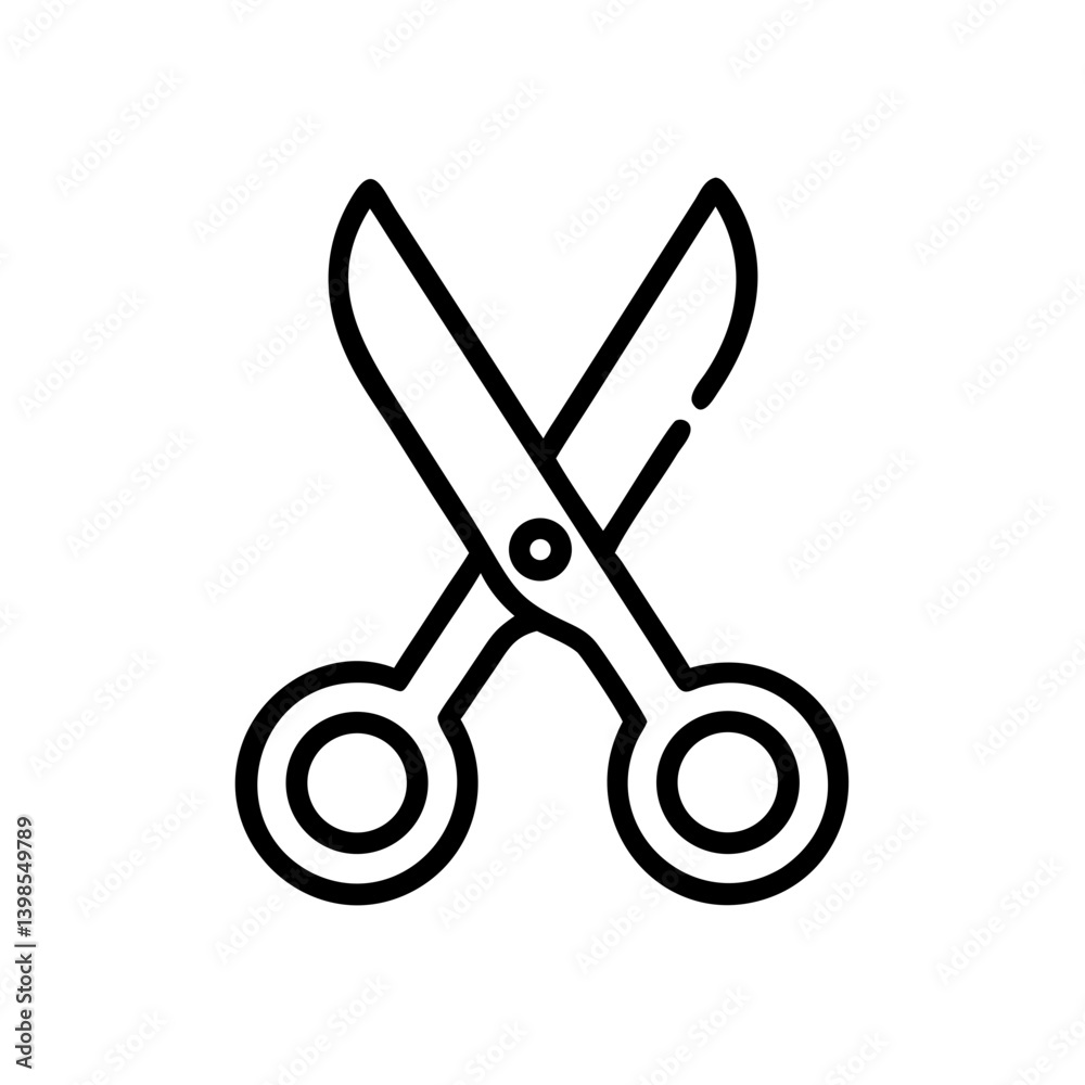Scissors Icon for Creativity and Crafting Topics Scissors Icon for Creativity and Crafting Topics