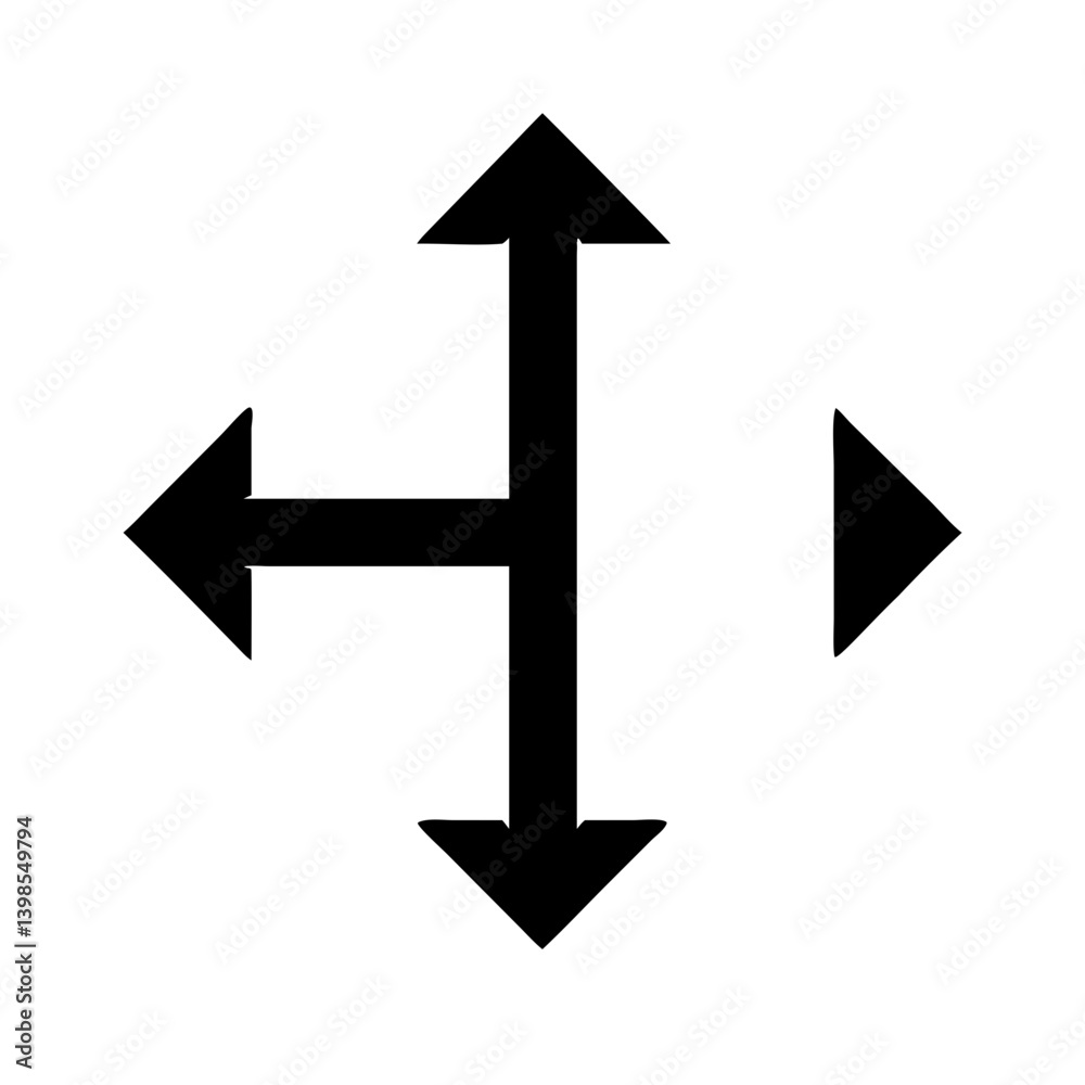 arrows h vector flat icon arrows h vector flat icon