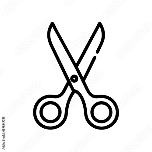 Scissors Icon for Creativity and Crafting Topics