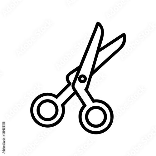 Scissors Icon for Creativity and Crafting Topics