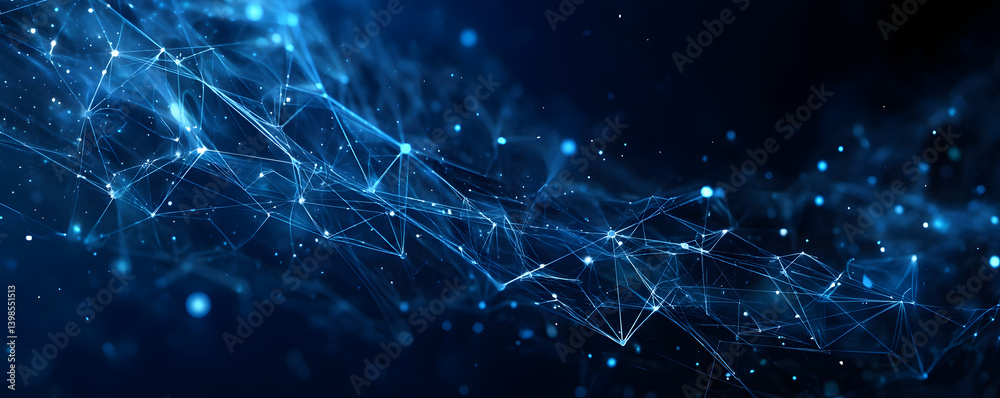 Blue technology background with network connections and digital data connection, web banner design for tech online site or social media promotion of product service on the dark blue background. . glow Blue technology background with network connections and digital data connection, web banner design for tech online site or social media promotion of product service on the dark blue background. . glow