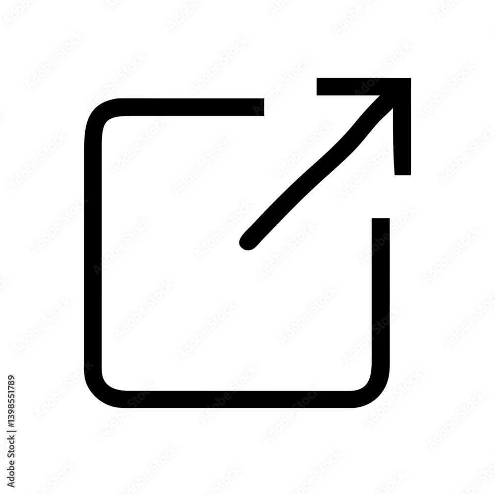arrow up right from square vector flat icon arrow up right from square vector flat icon