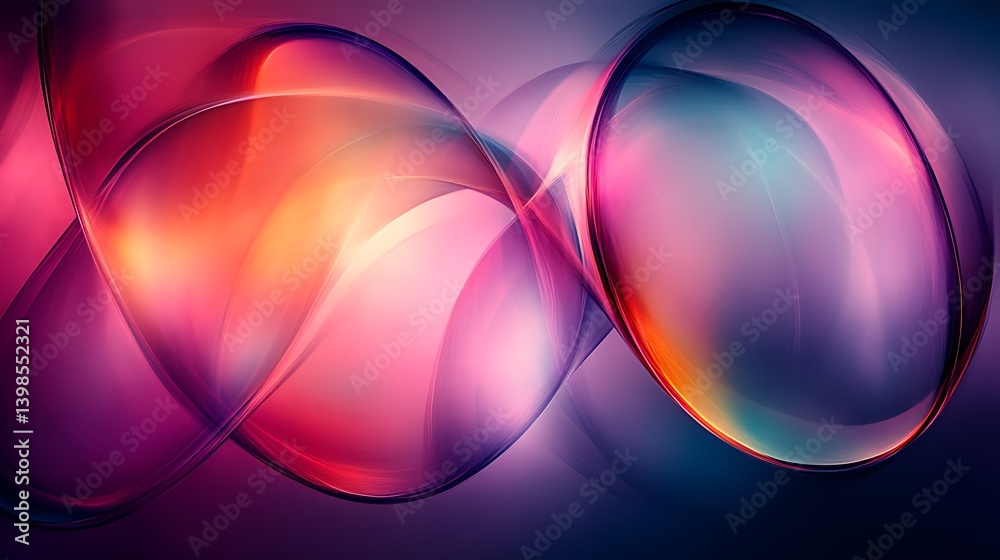 Obraz premium Abstract flowing shapes