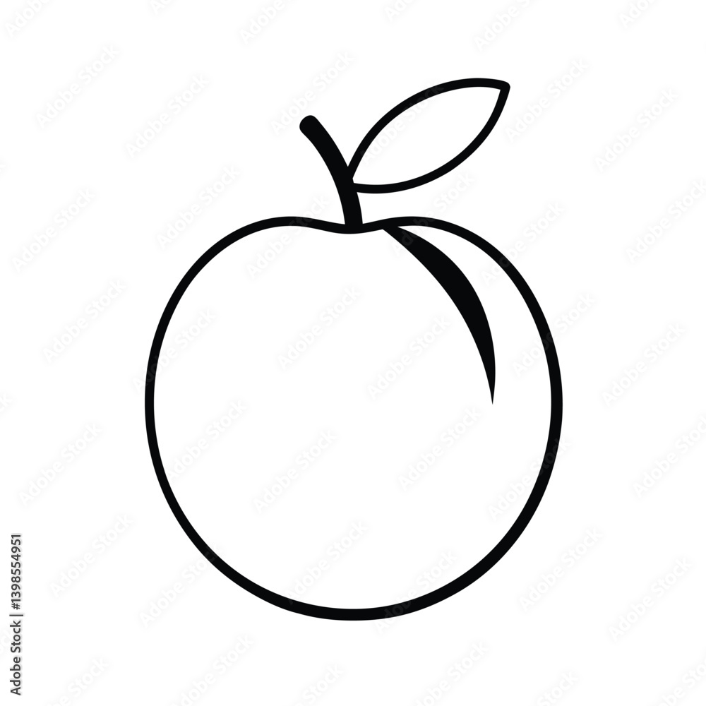 wild plum fruit line art vector illustration wild plum fruit line art vector illustration