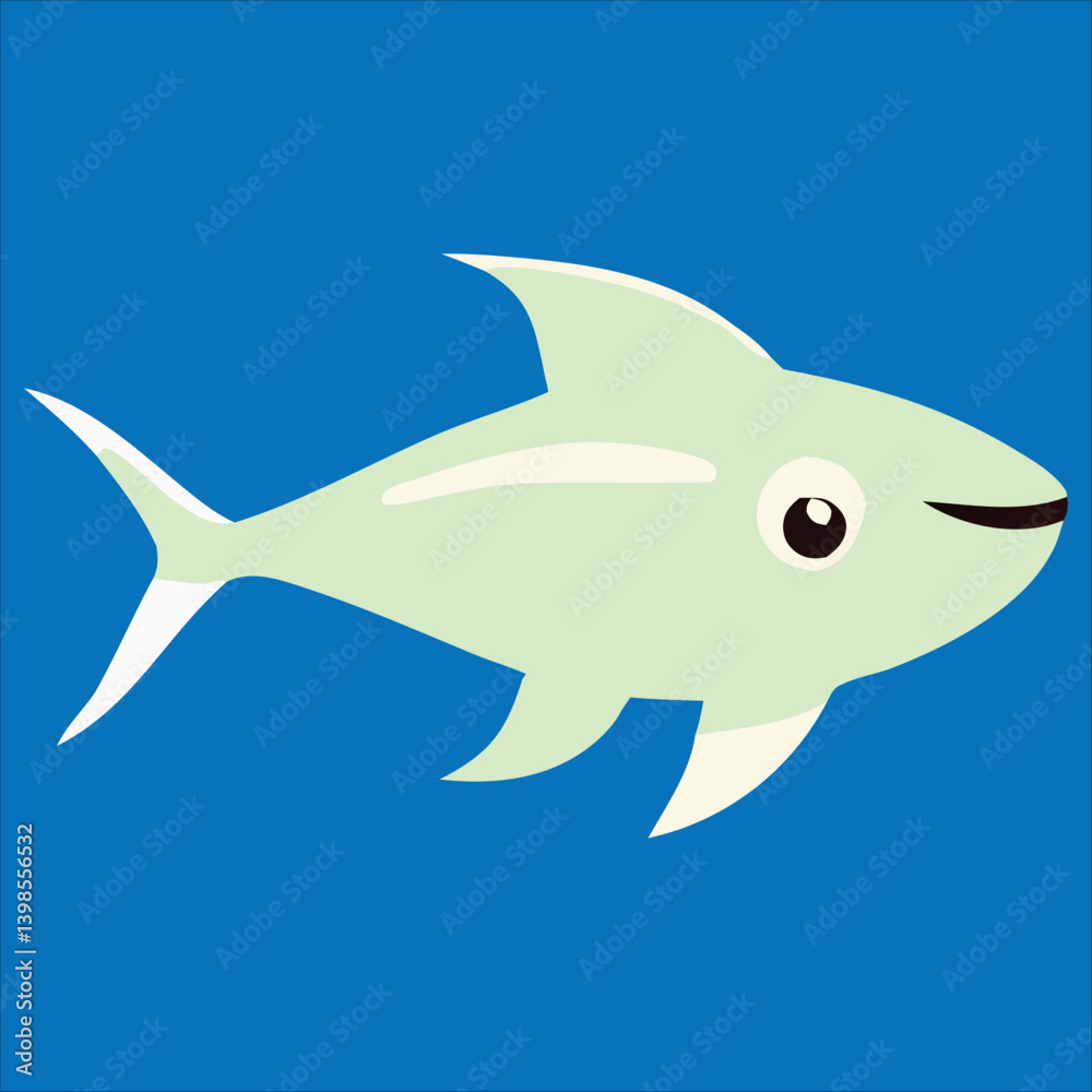 Fototapeta premium vector illustration of a fish