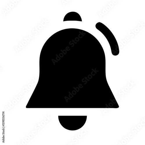 bell ring  vector flat icon