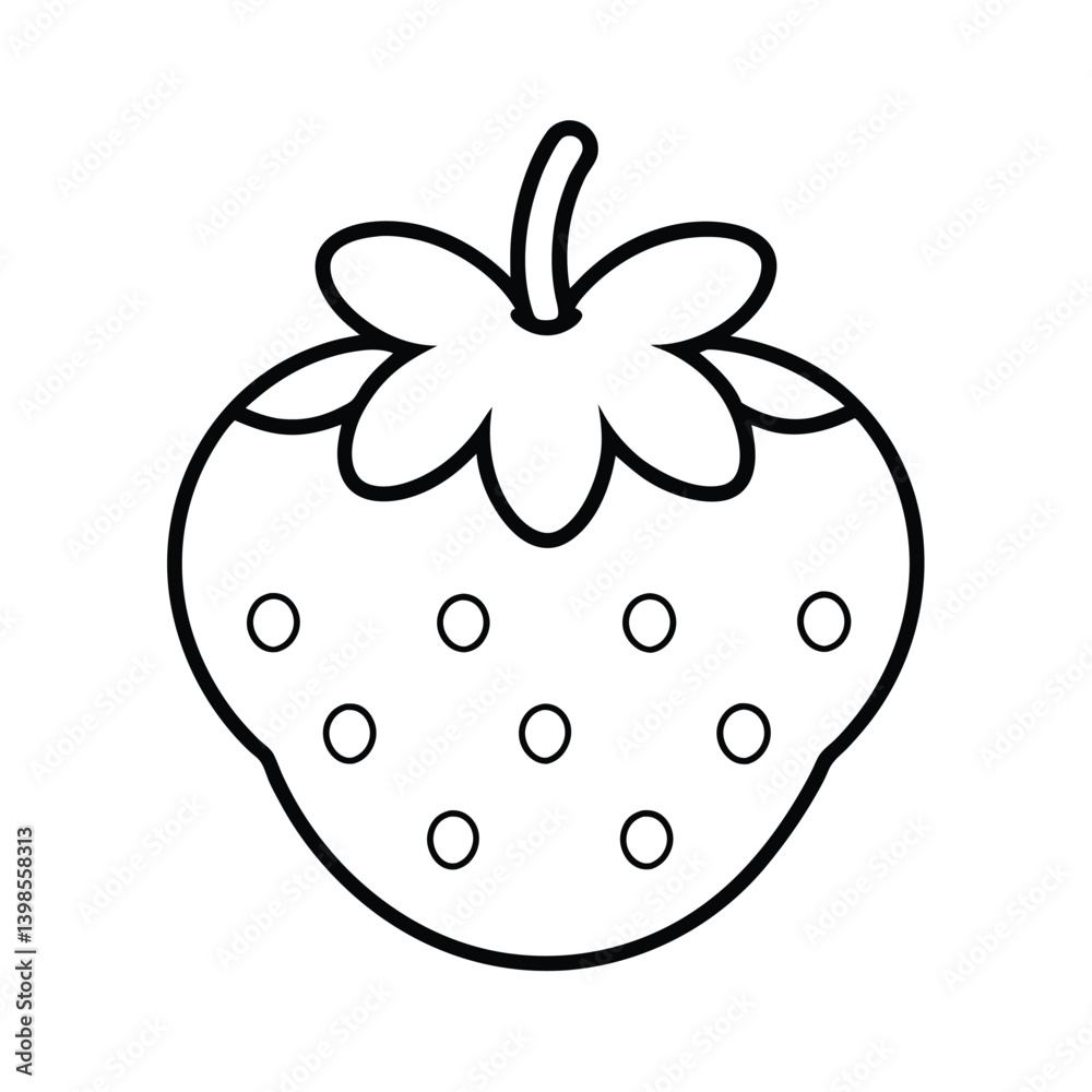 thimbleberry fruit line art vector illustration thimbleberry fruit line art vector illustration