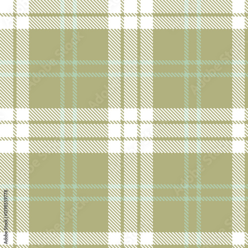 Elegant Seamless Tartan featuring Mellow putty and Deep white Textile Design