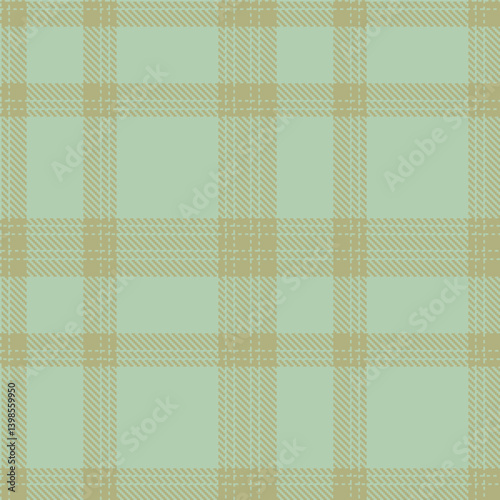 Elegant Classic greenish grey & Vintage putty Seamless Tartan Textile Design