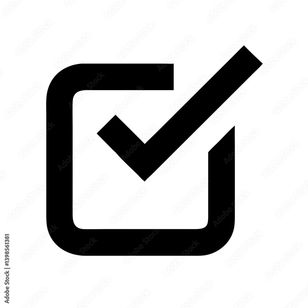 box check vector flat icon box check vector flat icon