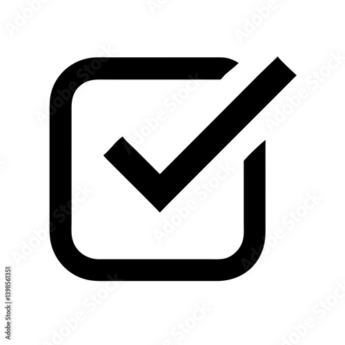 box check  vector flat icon