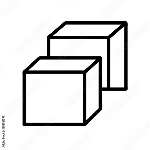 boxes  vector flat icon