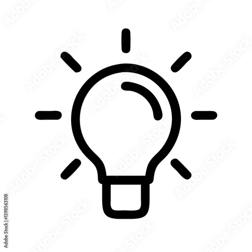 bulb  vector flat icon