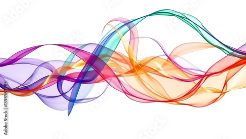 Dancing Ribbons of Color A Captivating 4K Visual Masterpiece