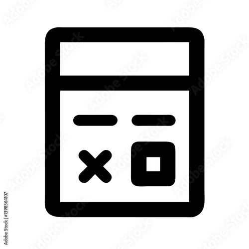calculator  vector flat icon