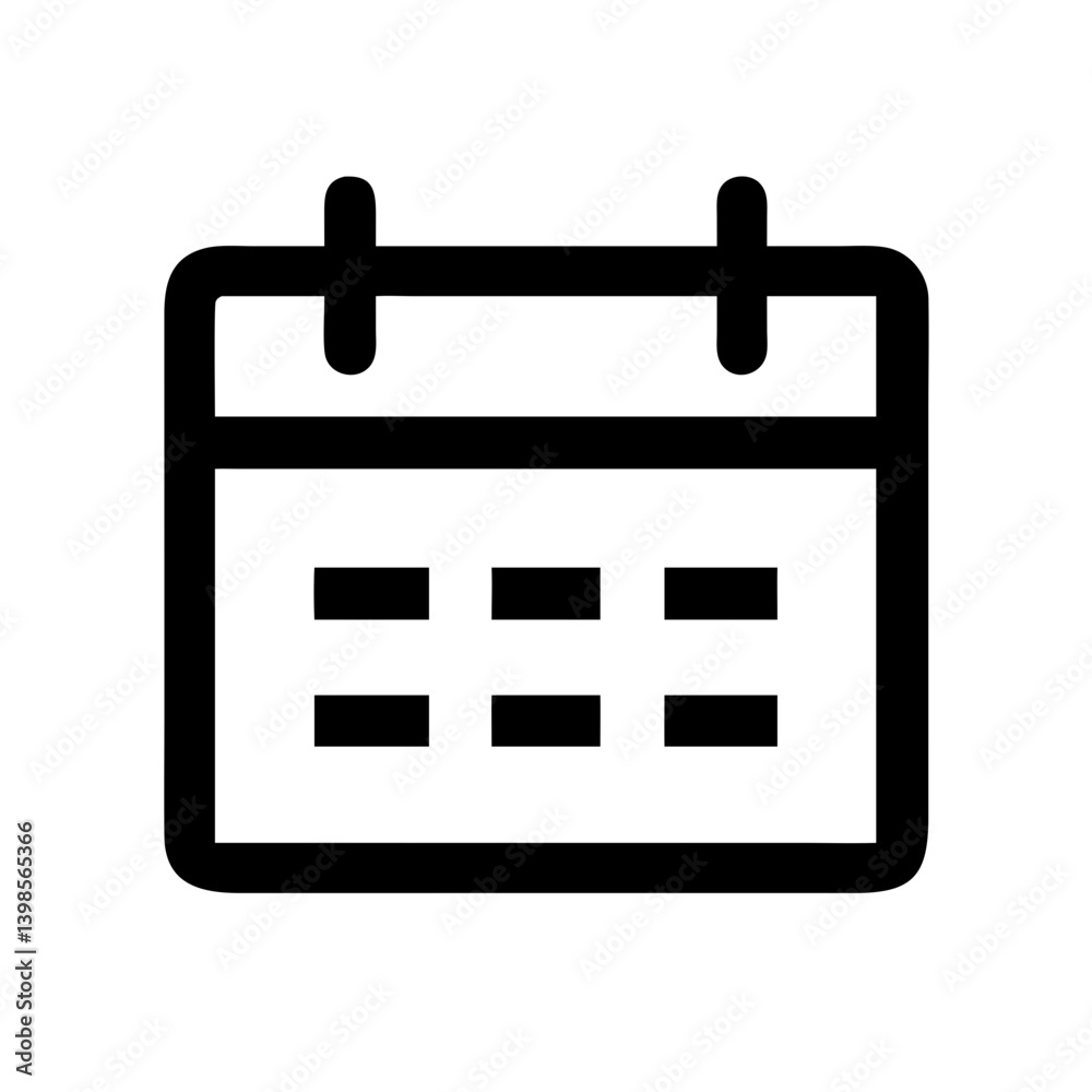 calendar lines vector flat icon calendar lines vector flat icon