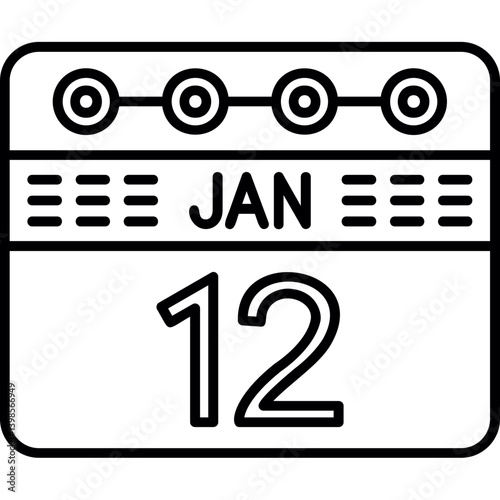 January 12 icon