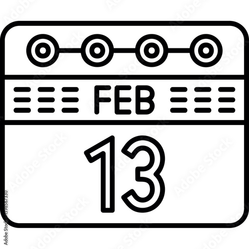 February 13 icon