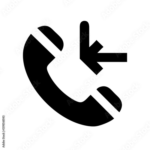 call incoming  vector flat icon