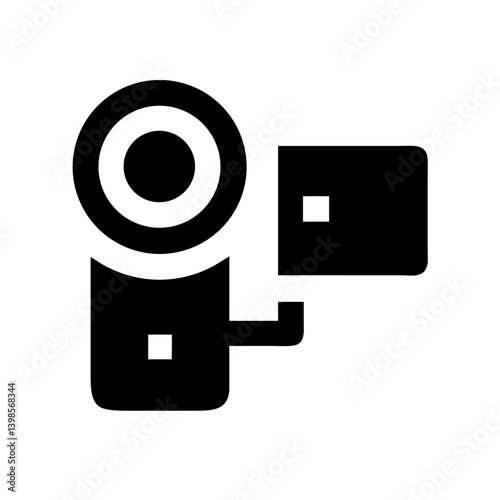 camcorder  vector flat icon
