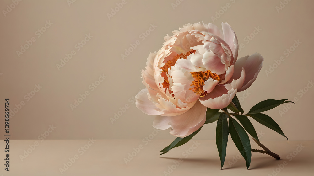 Fototapeta premium pink rose in vase