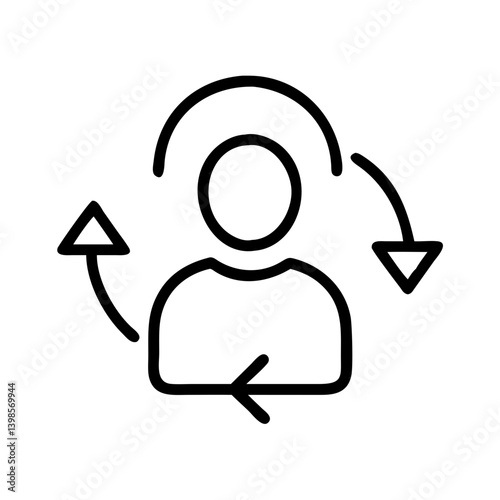 change account vector flat icon