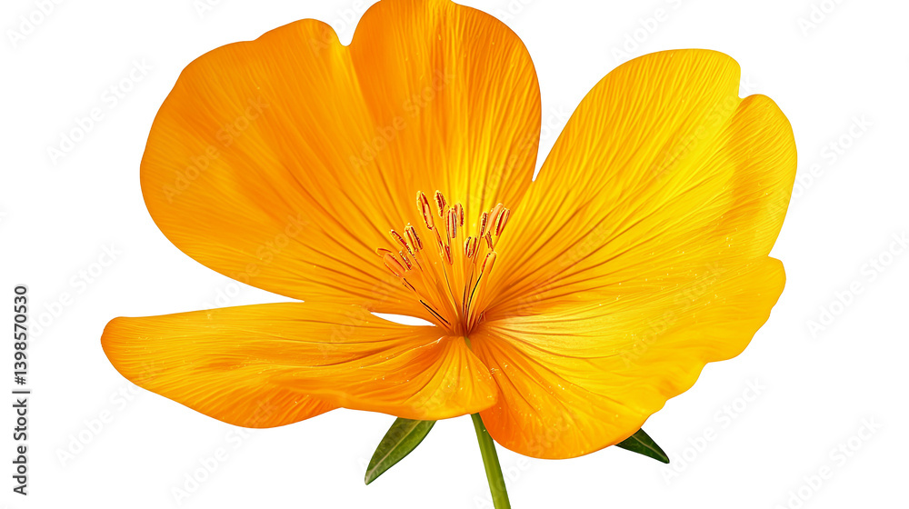 Obraz premium a picture of a yellow flower on a transparent background, PNG image, PNG file, Generative art.