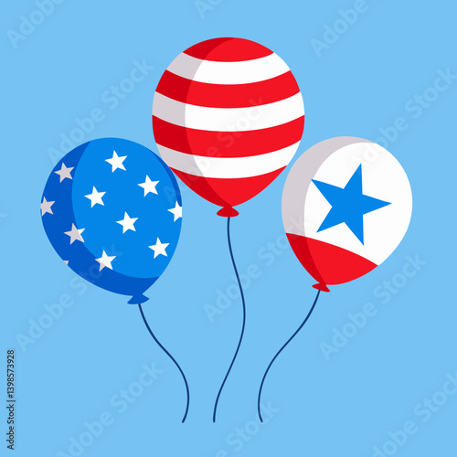 american flag balloons