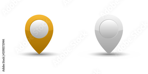 Map pin set.