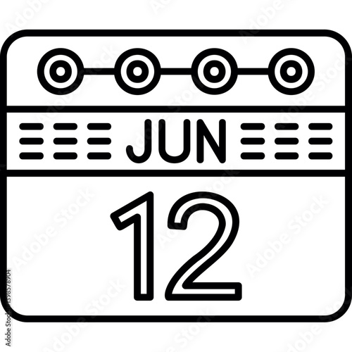 June 12 Icon