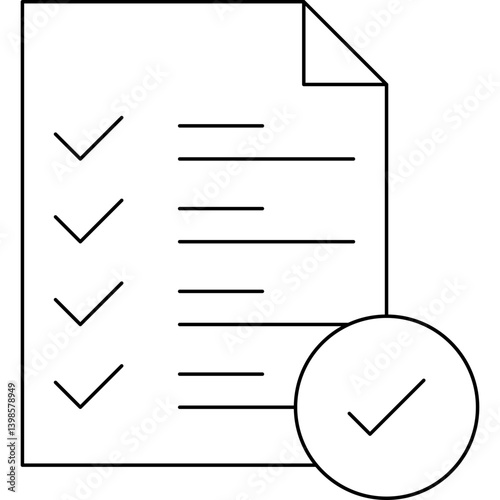 Checking free single vector illustration icon