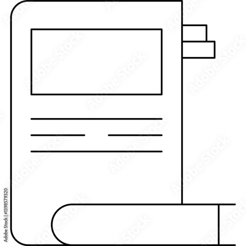 Literature single vector illustration icon