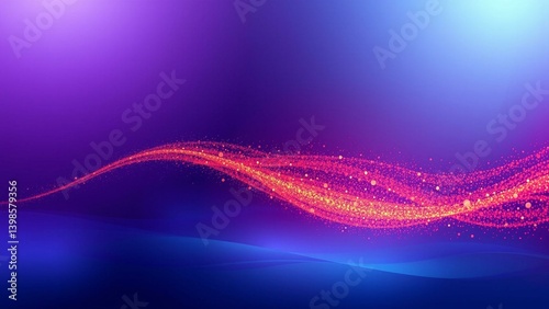 Captivating 8K Abstract Background Fiery Particles on a Cool Gradient