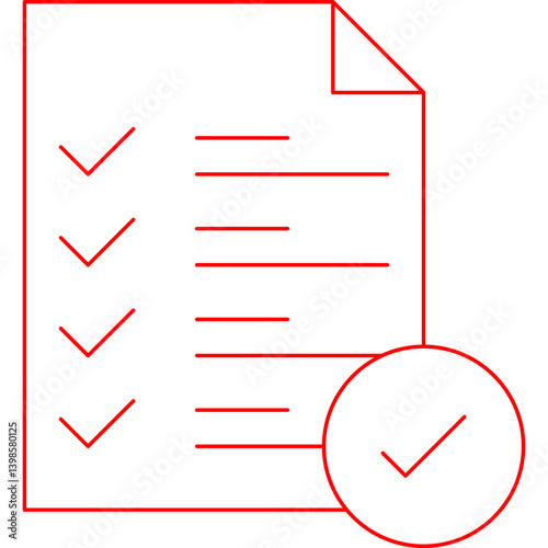 Checking free single vector illustration icon