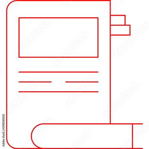 Literature single vector illustration icon