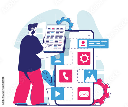 cartoon illustration people