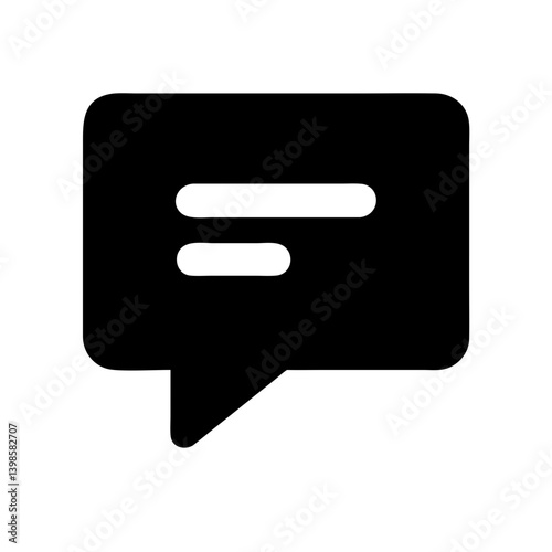 comment alt middle glyph  vector flat icon