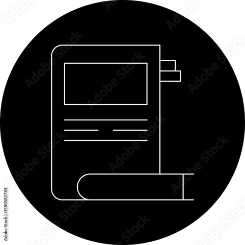 Literature single vector illustration icon