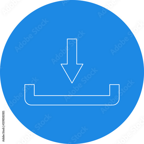 Download single vector illustration icon