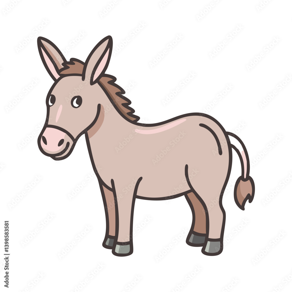 donkey icon, donkey vector illustration-simple illustration of donkey, perfect for donkey logos and icons donkey icon, donkey vector illustration-simple illustration of donkey, perfect for donkey logos and icons