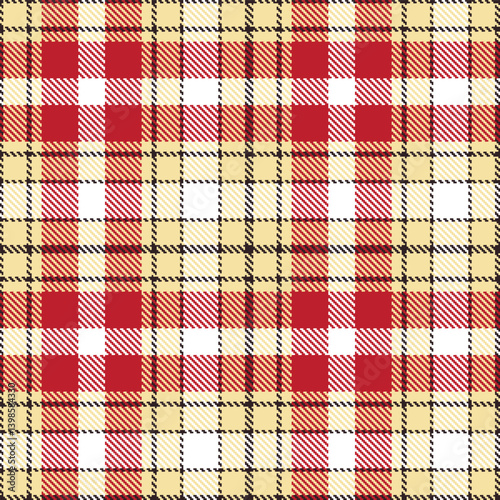 Wallpaper Mural Muted very dark brown Tartan patterns fabric texture. Elegant Pale pale peach Seamless Tartan Torontodigital.ca