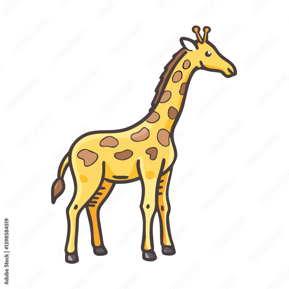giraffe icon, giraffe vector illustration-simple illustration of giraffe, perfect for giraffe logos and icons giraffe icon, giraffe vector illustration-simple illustration of giraffe, perfect for giraffe logos and icons