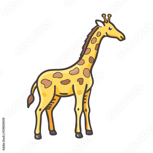 giraffe icon, giraffe vector illustration-simple illustration of giraffe, perfect for giraffe logos and icons