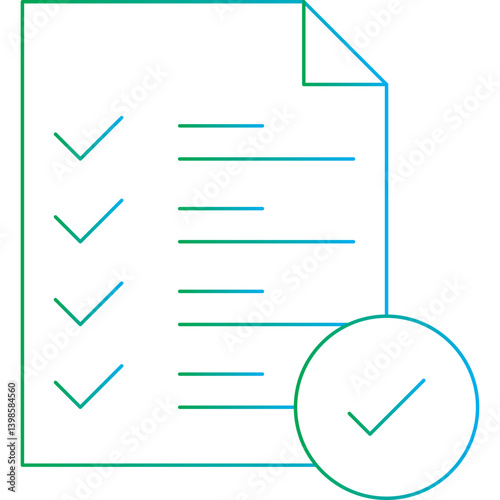 Checking free single vector illustration icon