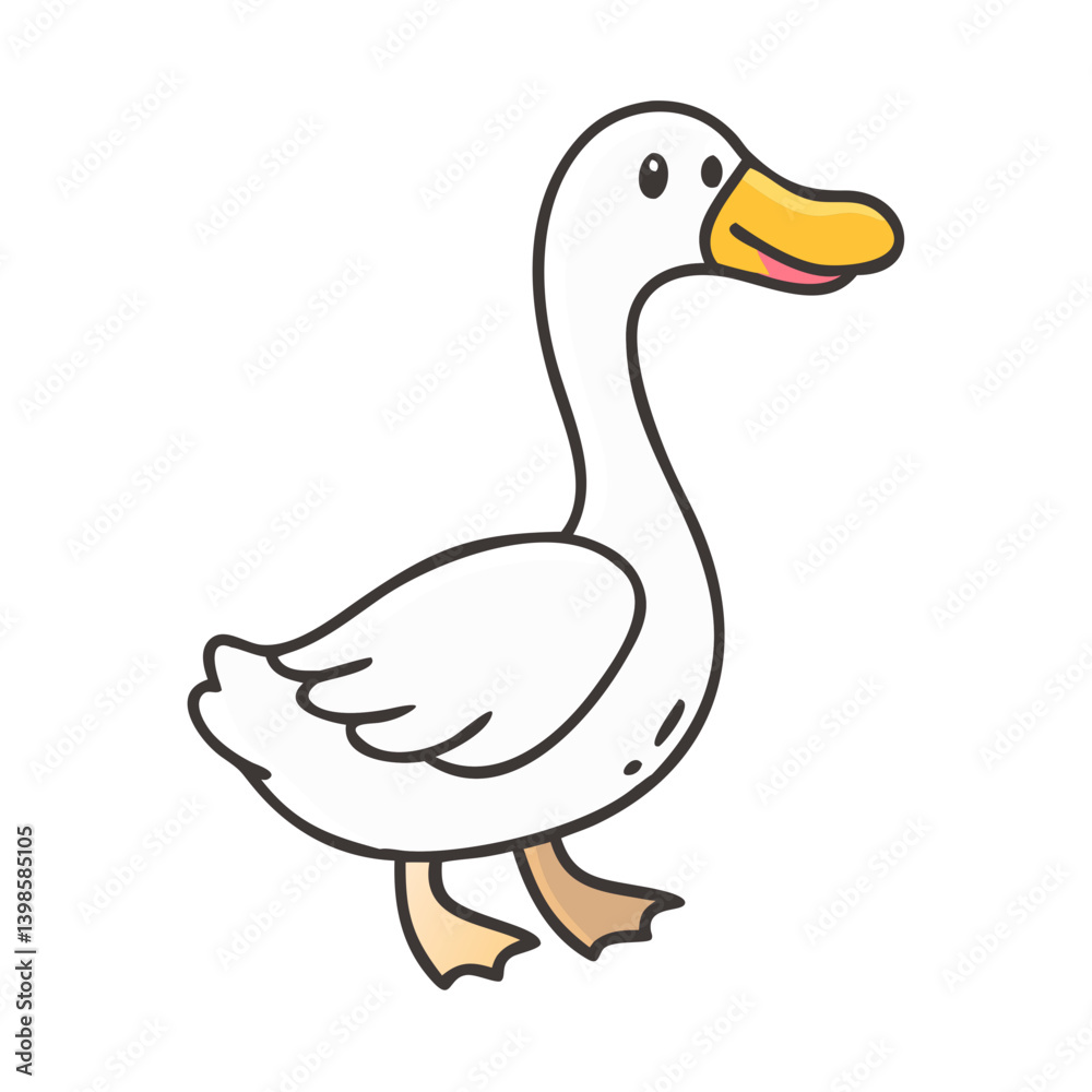 goose icon, goose vector illustration-simple illustration of goose, perfect for goose logos and icons goose icon, goose vector illustration-simple illustration of goose, perfect for goose logos and icons
