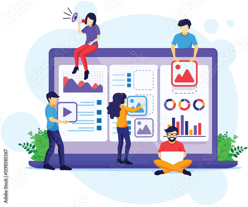cartoon illustration people