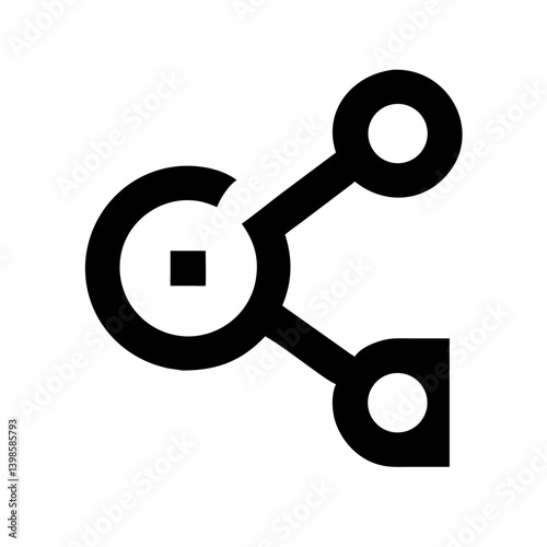 connection icon glyph  vector flat icon