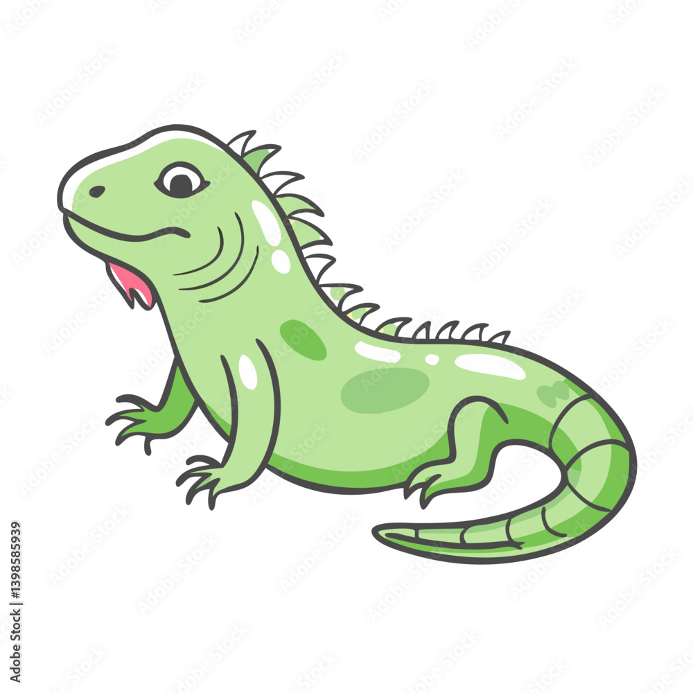 iguana icon, iguana vector illustration-simple illustration of iguana, perfect for iguana logos and icons