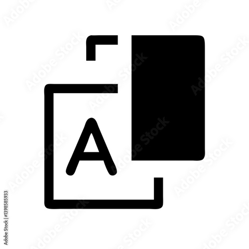 copy alt glyph info glyph  vector flat icon